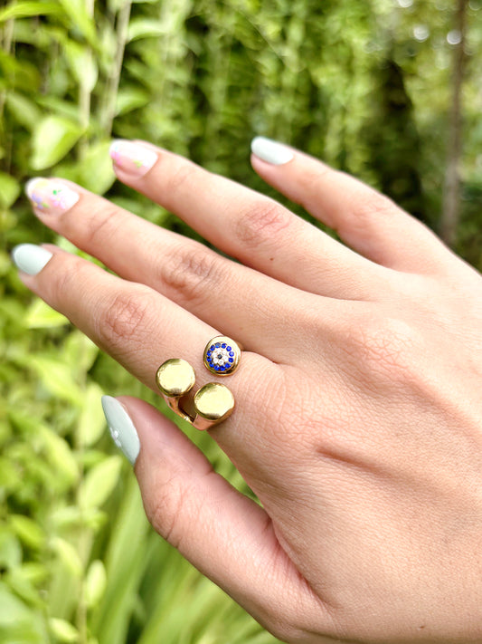 Evil Eye Adjustable Ring