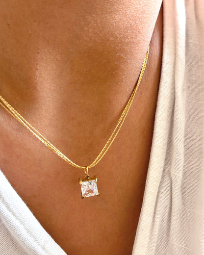 Thread Chain Diamond Necklace