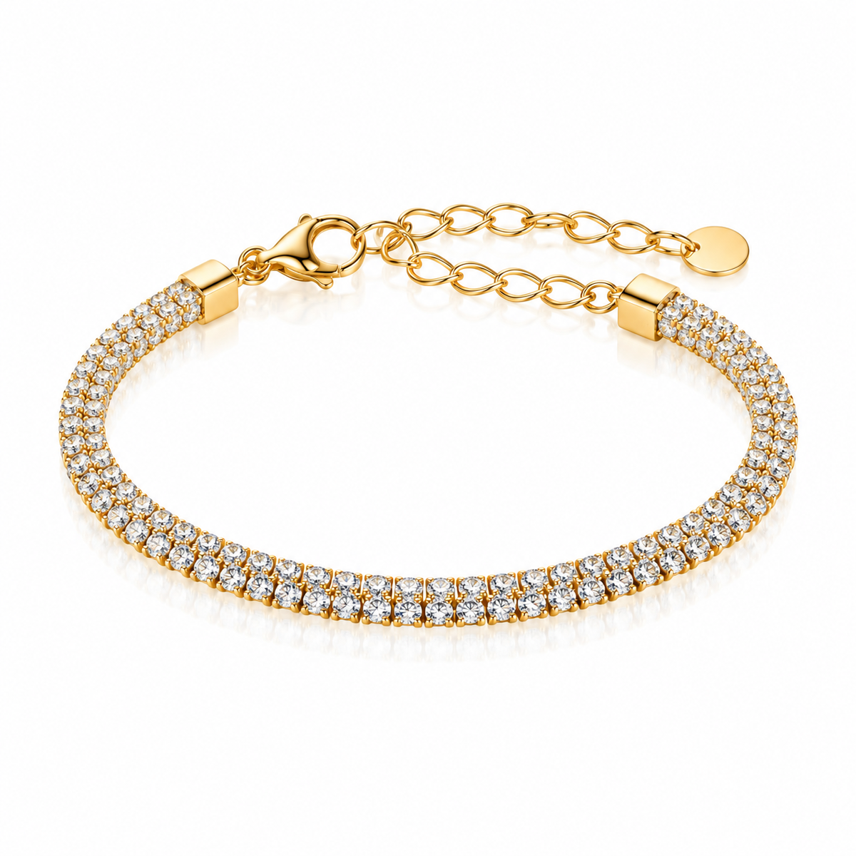 Double Layer Tennis Bracelet