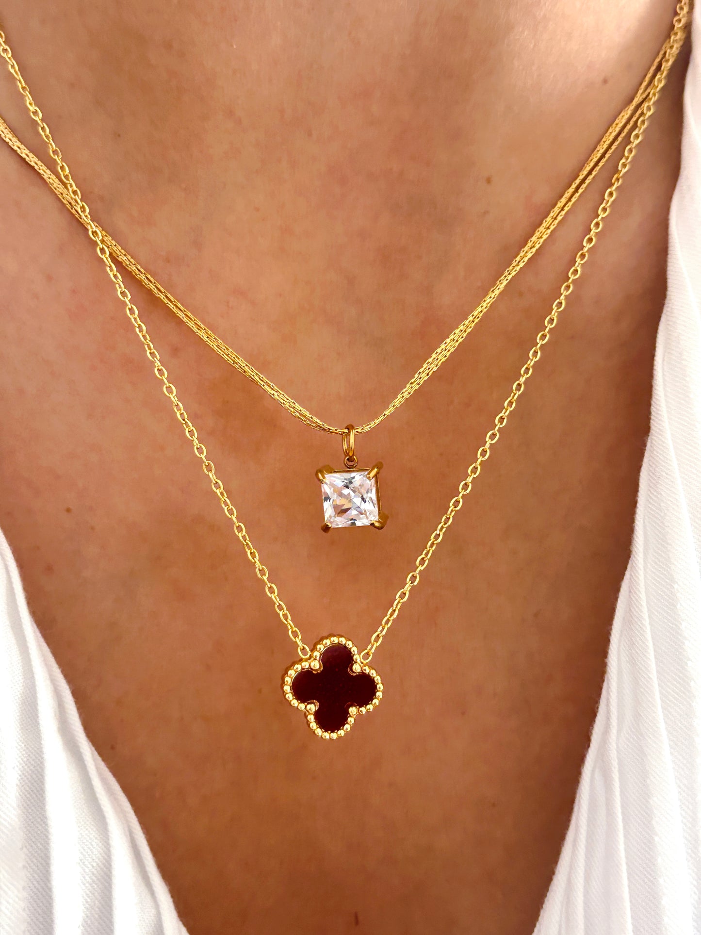 Thread Chain Diamond Necklace