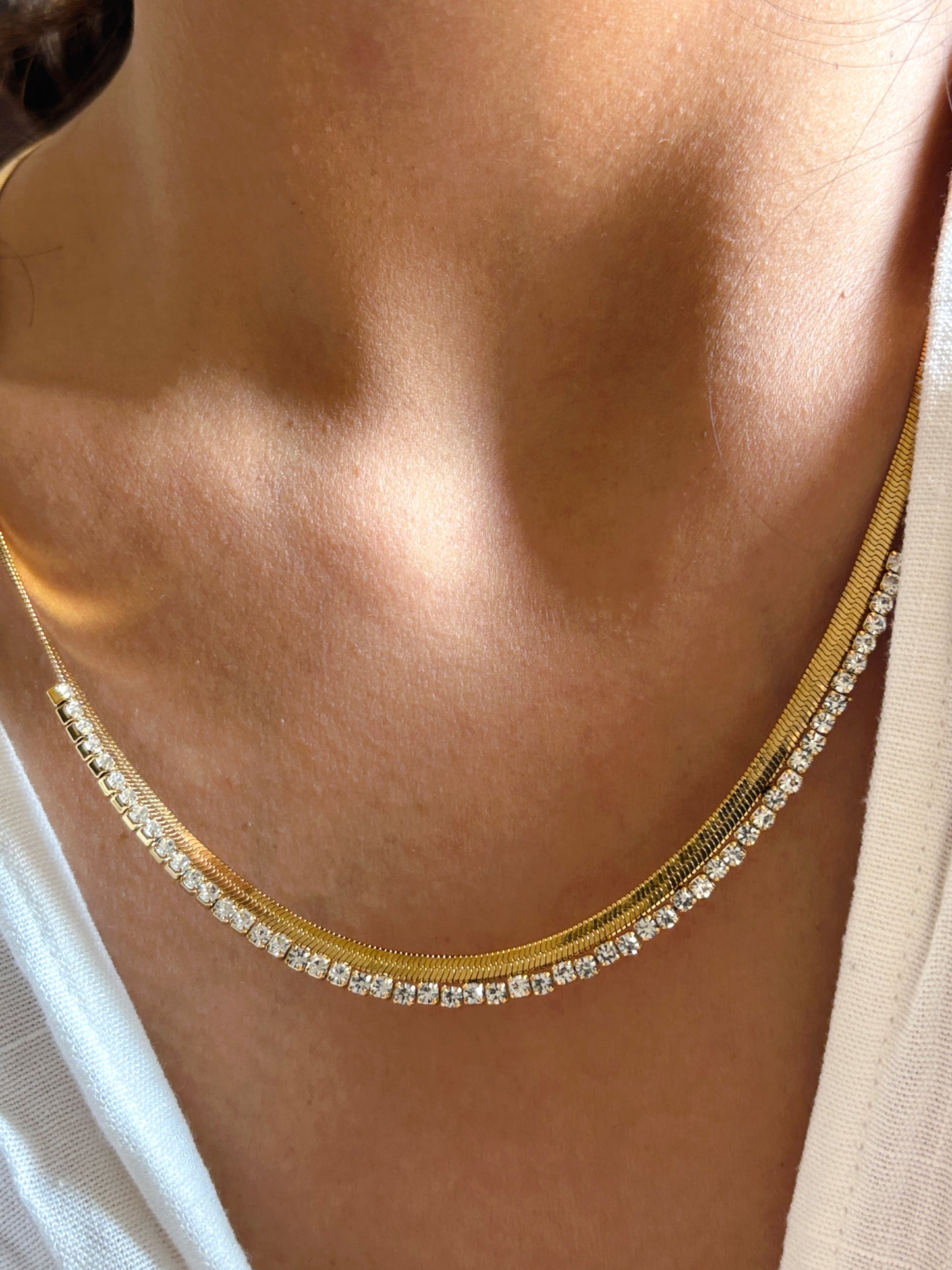 Diamond Snake Chain Combo