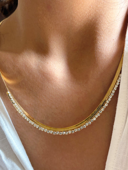 Diamond Snake Chain Combo