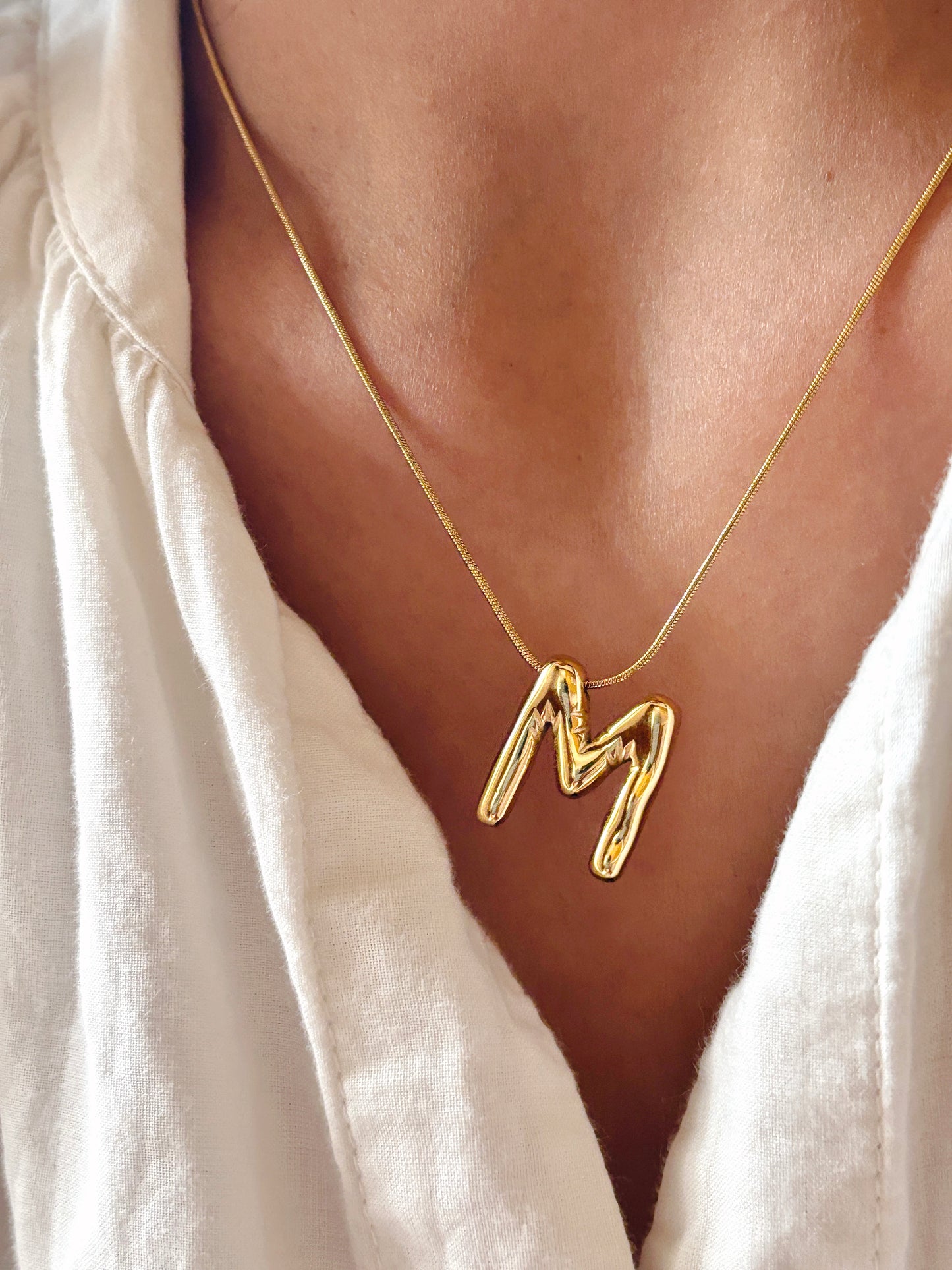 Balloon Initial Necklace