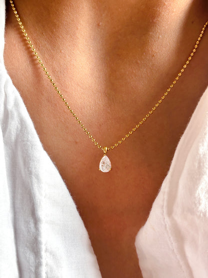 Pear Diamond Pendant