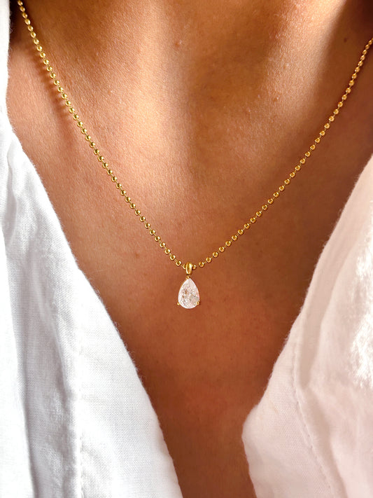 Pear Diamond Pendant