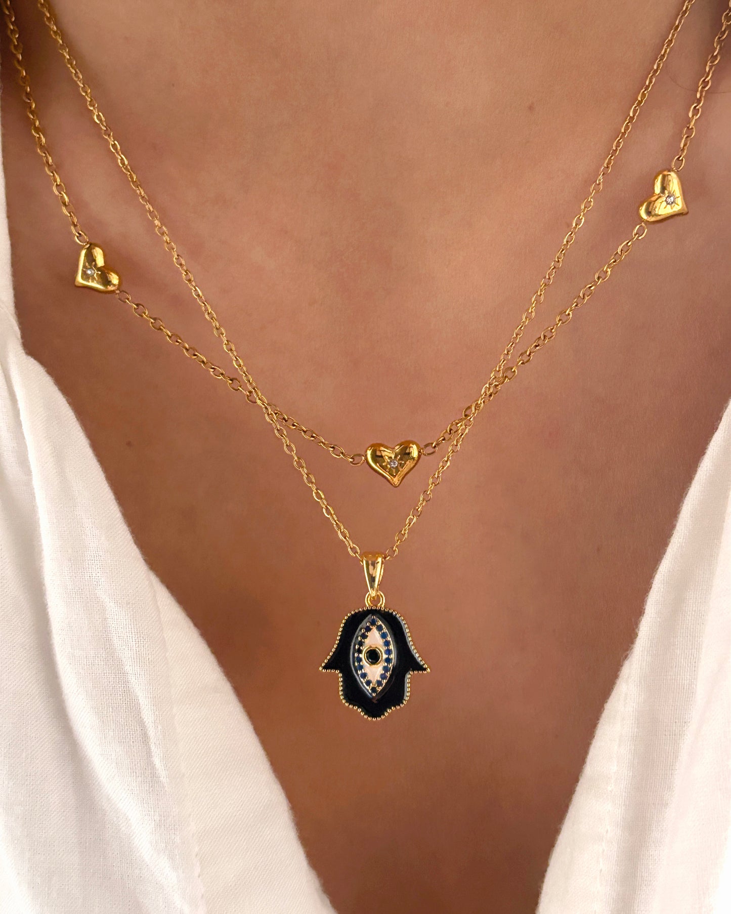 Enamel Padma Pendant