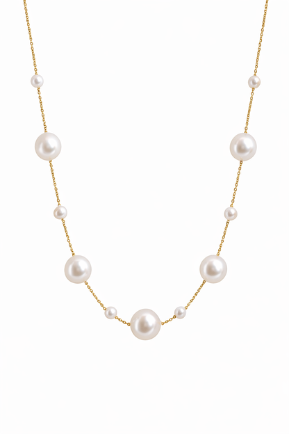 Round Pearl Necklace