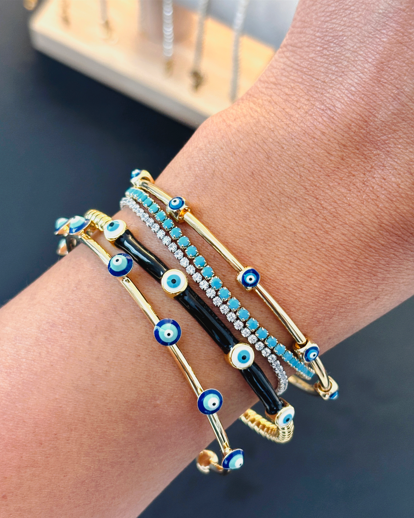 Evil Eye Bangles- set of 3