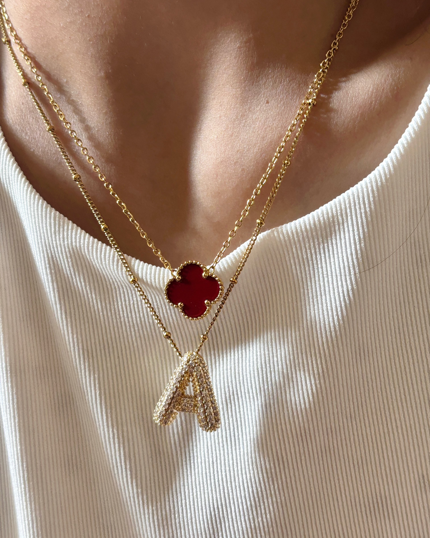 Autumn Clover Necklace