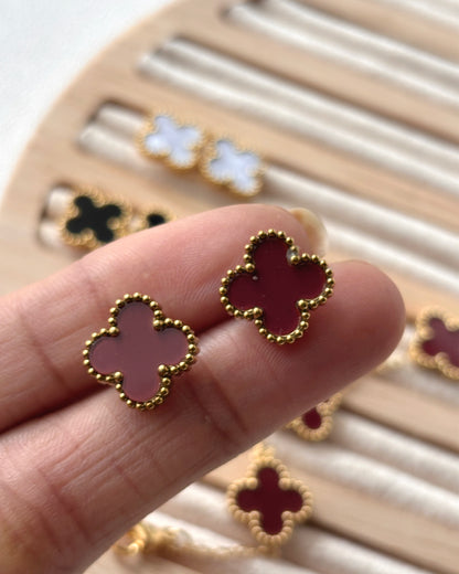 Autumn Clover Earrings