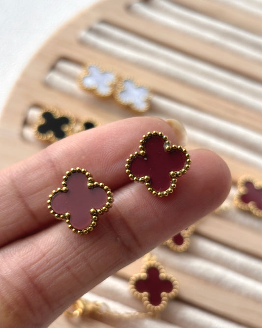 Autumn Clover Earrings