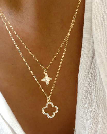 Layer Clover Necklace