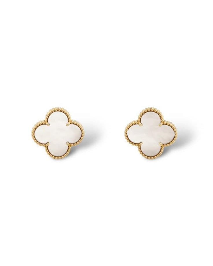 White Clover Earrings
