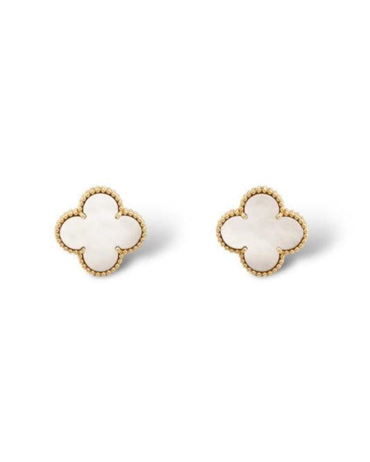 White Clover Earrings