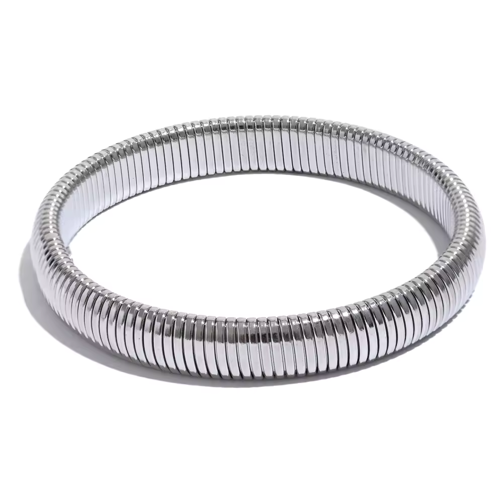 Flex Snake Stretchable Bracelet Silver