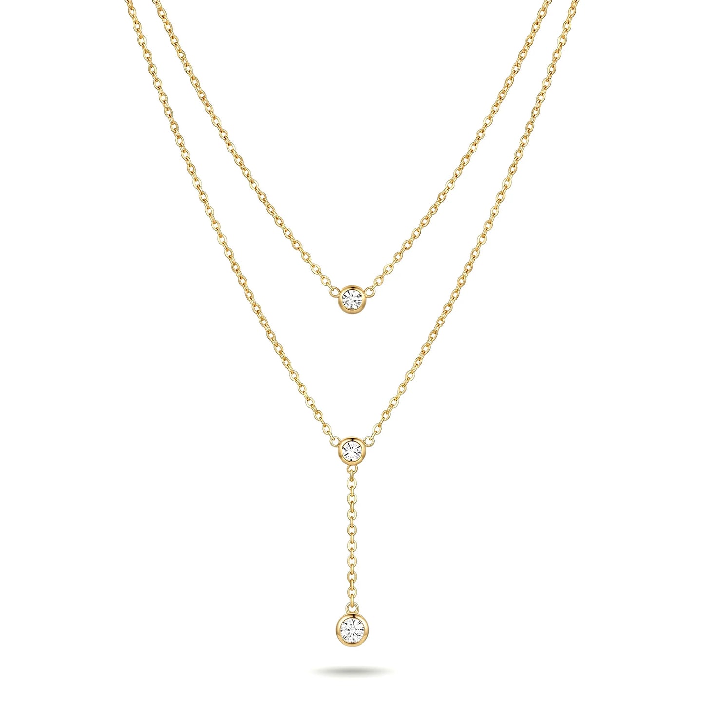 Gracie Double Layered Diamond drop