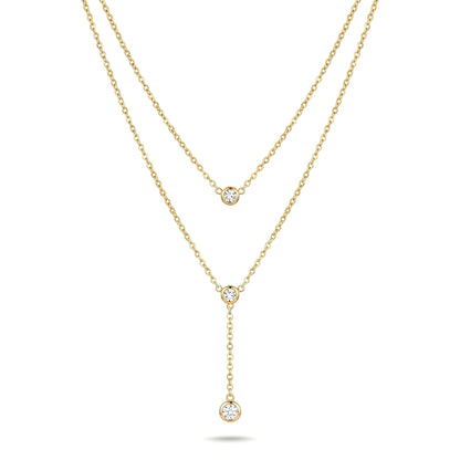 Gracie Double Layered Diamond drop