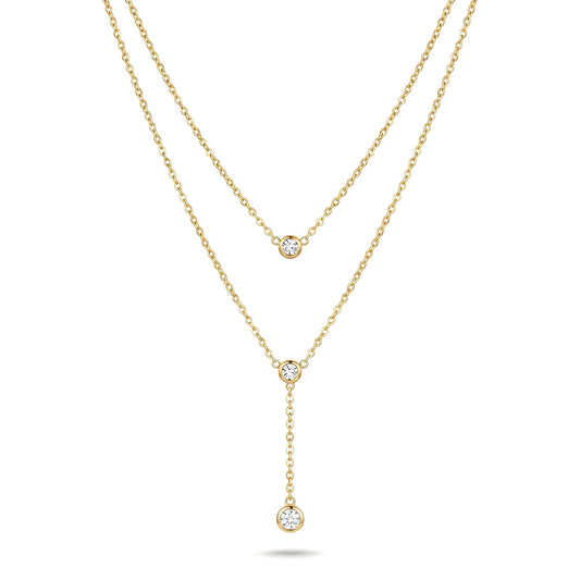 Gracie Double Layered Diamond drop