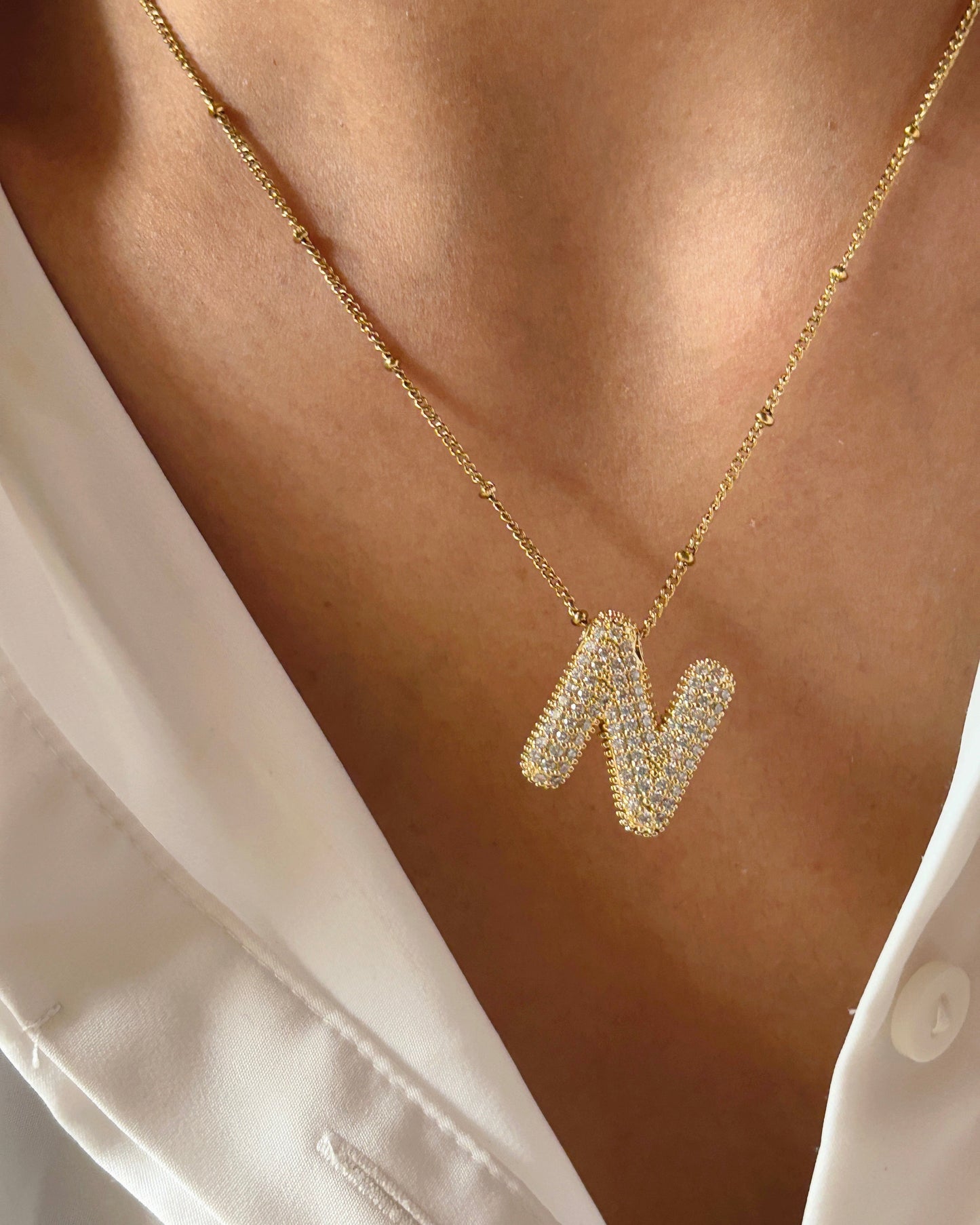 Icy Initial necklace