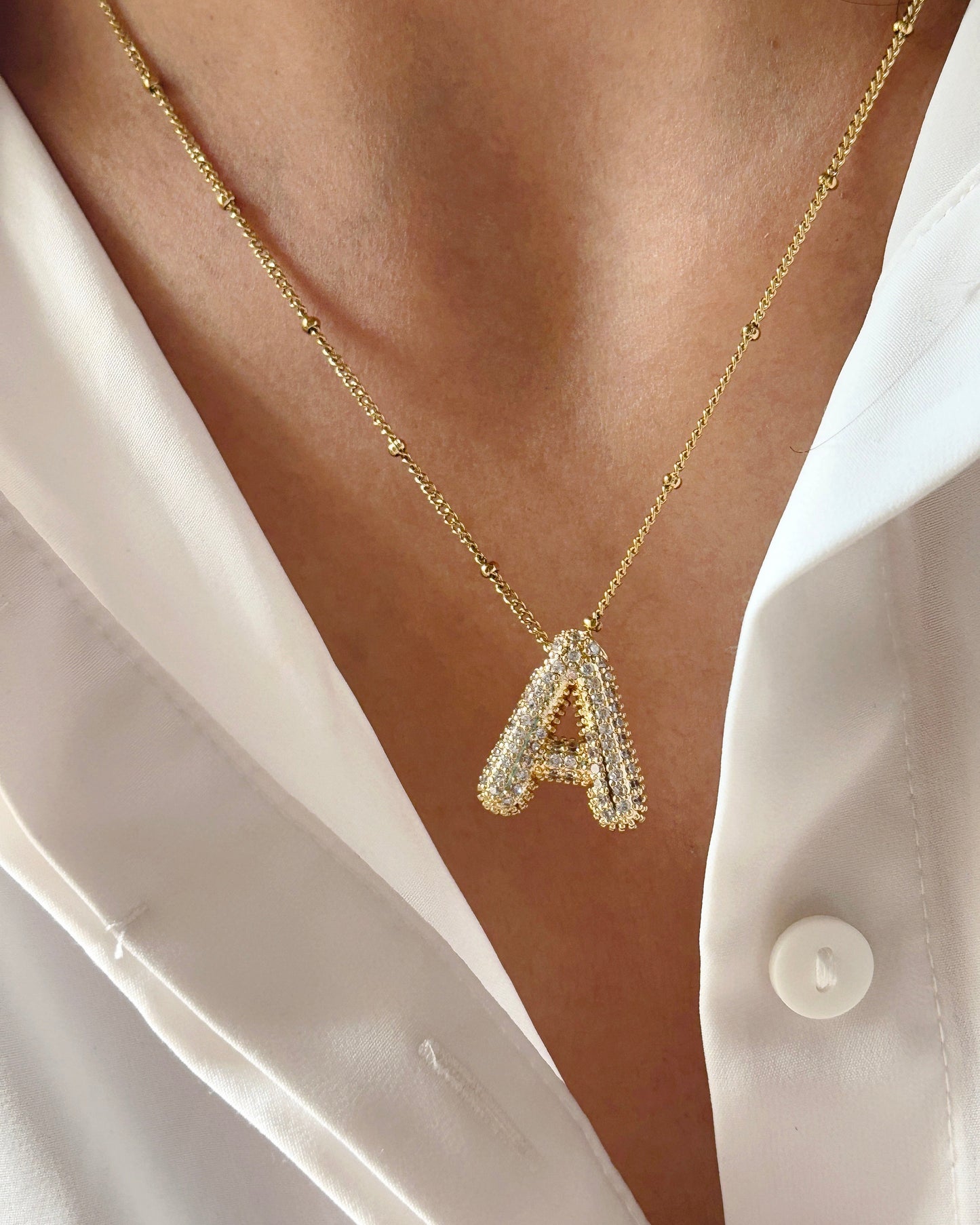 Icy Initial necklace