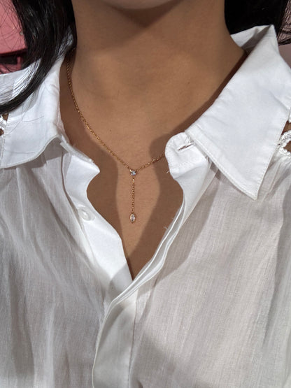 Diamond Tie Dainty Necklace