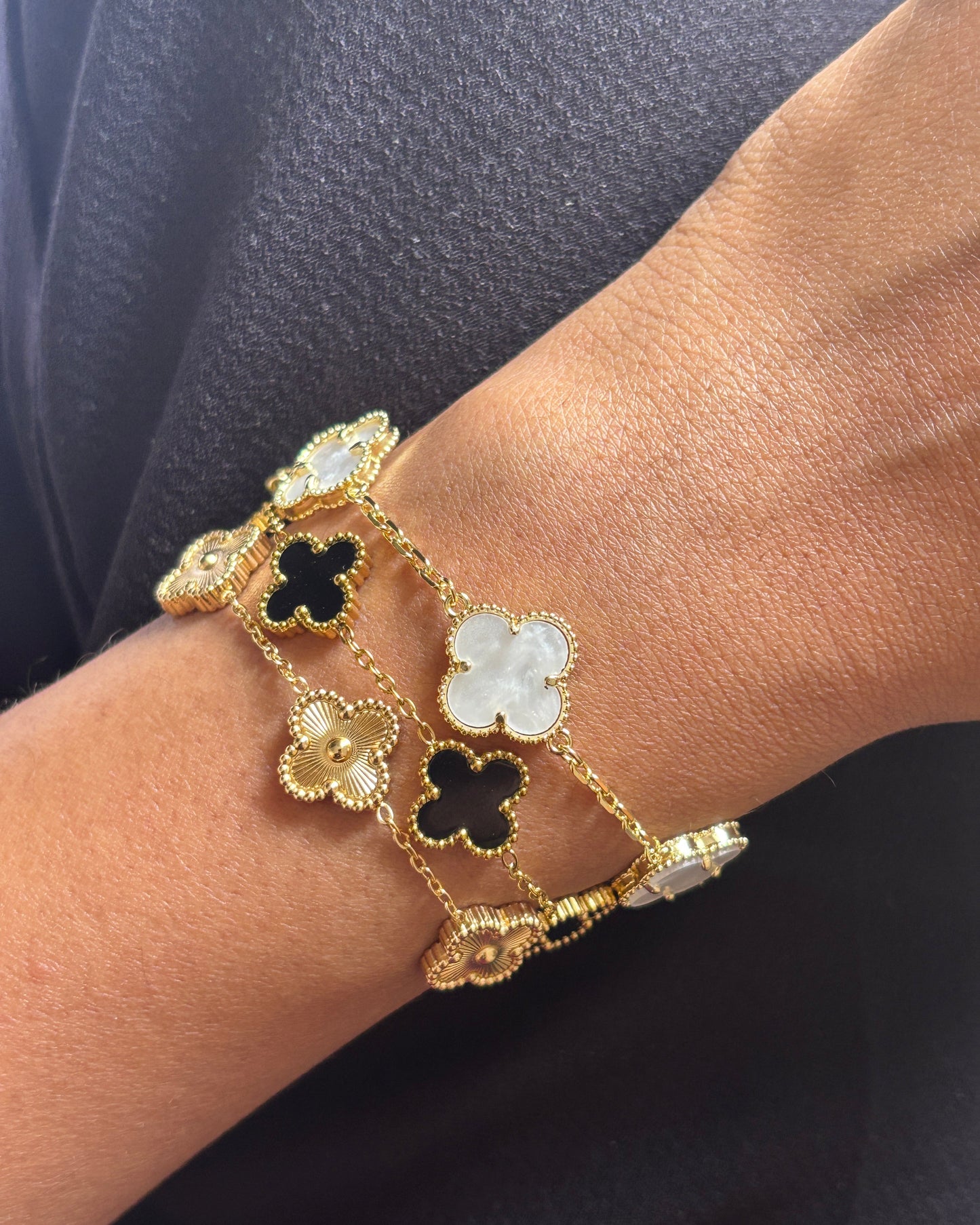 Gold Clover Bracelet