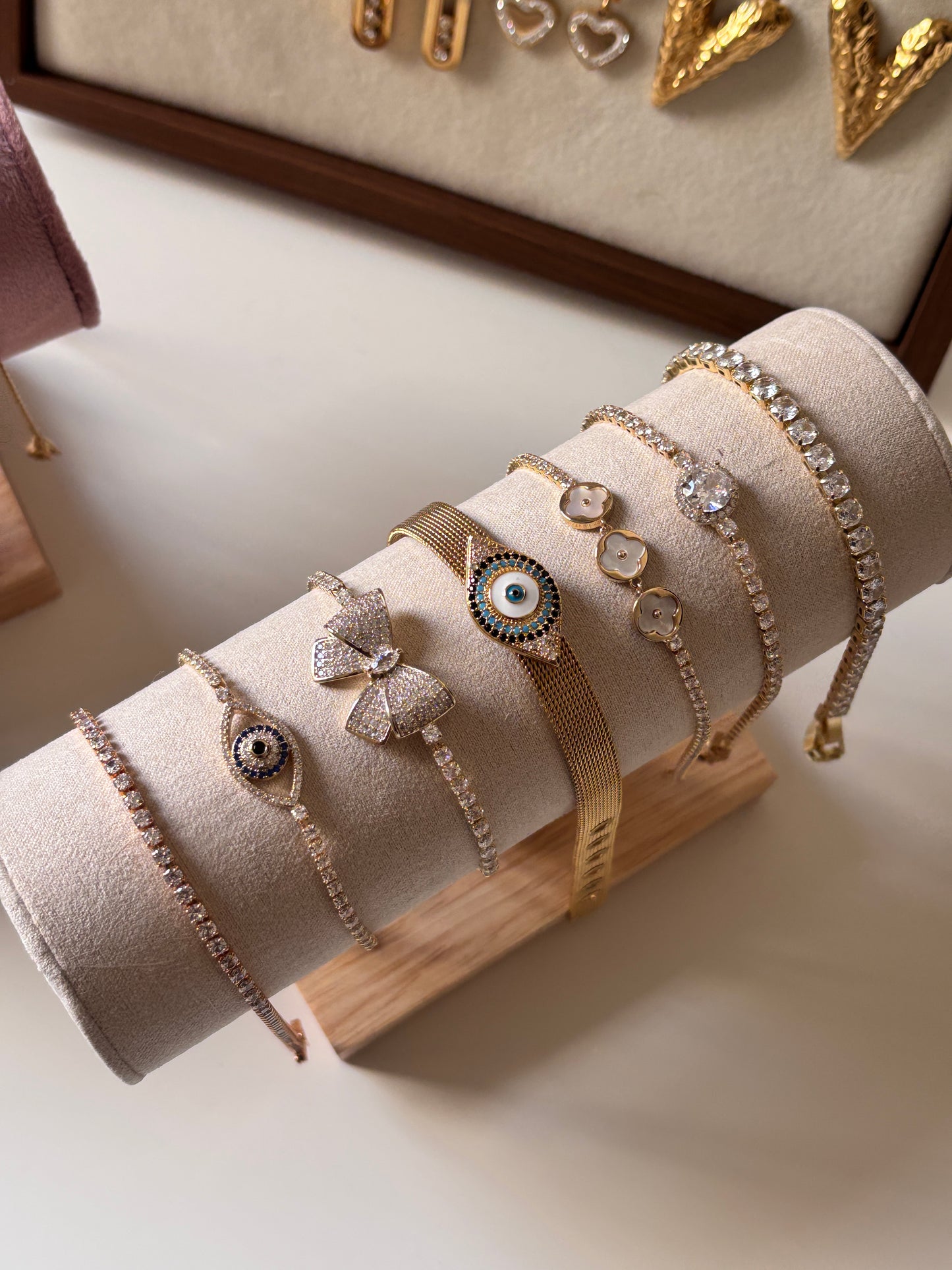 Evil Eye Dainty Diamond Bracelet