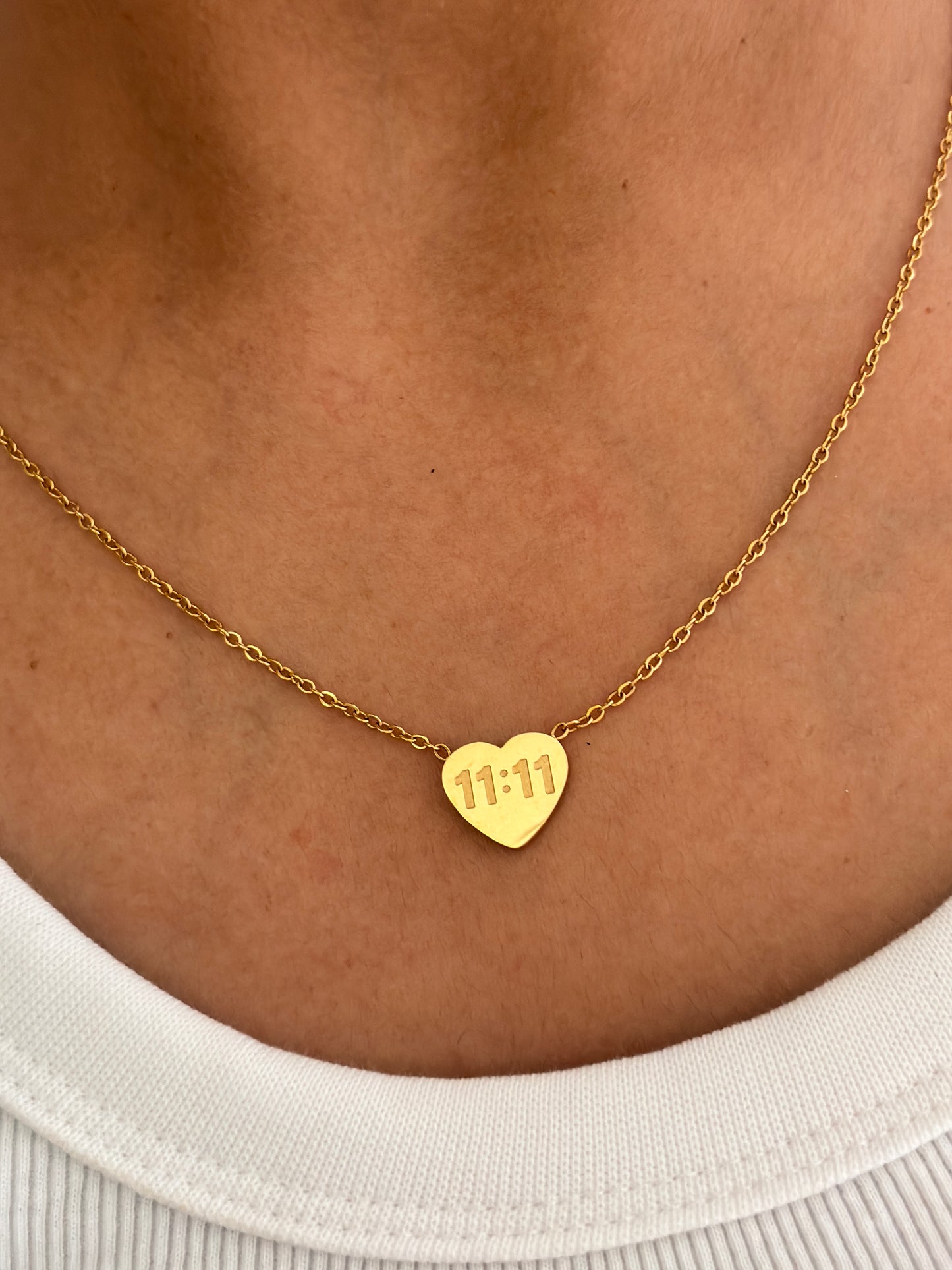 11:11 Heart Necklace