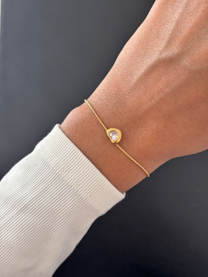Diamond Heart Bracelet