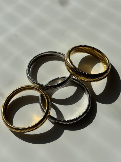 Flex Snake Stretchable Bracelet Silver
