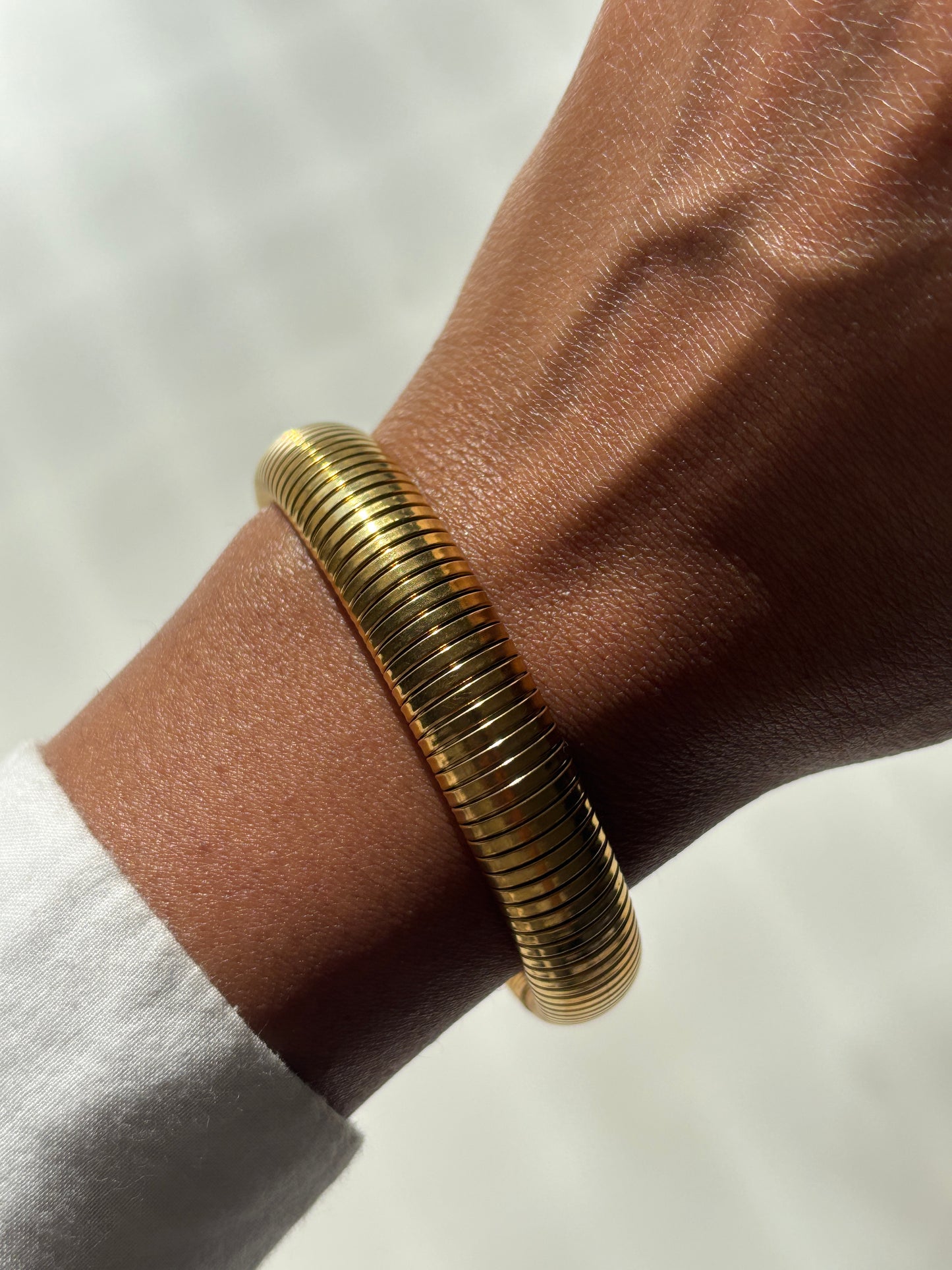 Flex Snake Stretchable Bracelet Gold