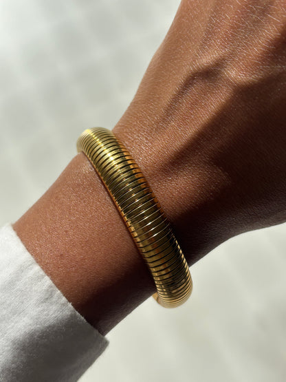 Flex Snake Stretchable Bracelet Gold