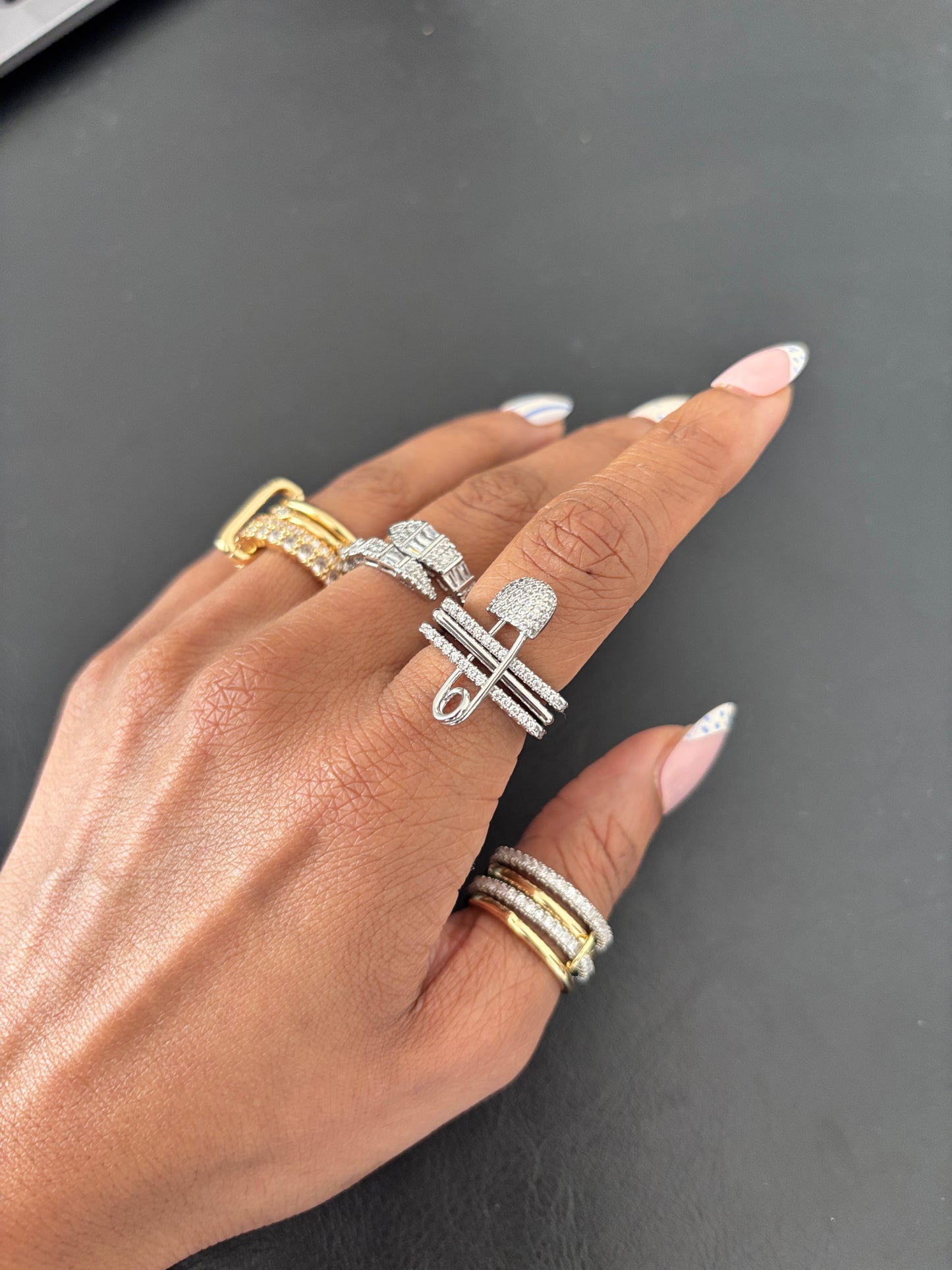 Silver Pin Stack