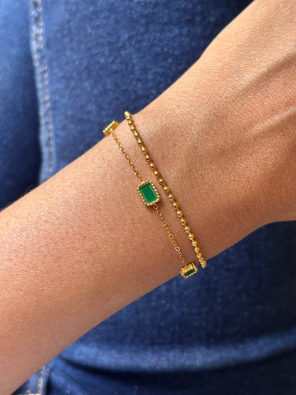 Emerald dainty Bracelet