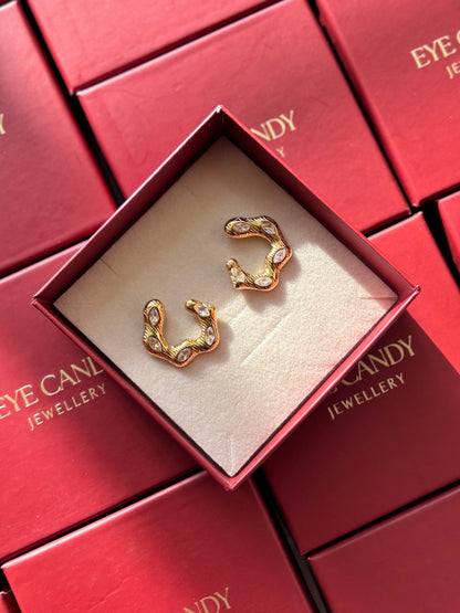 Molten Gold Studs