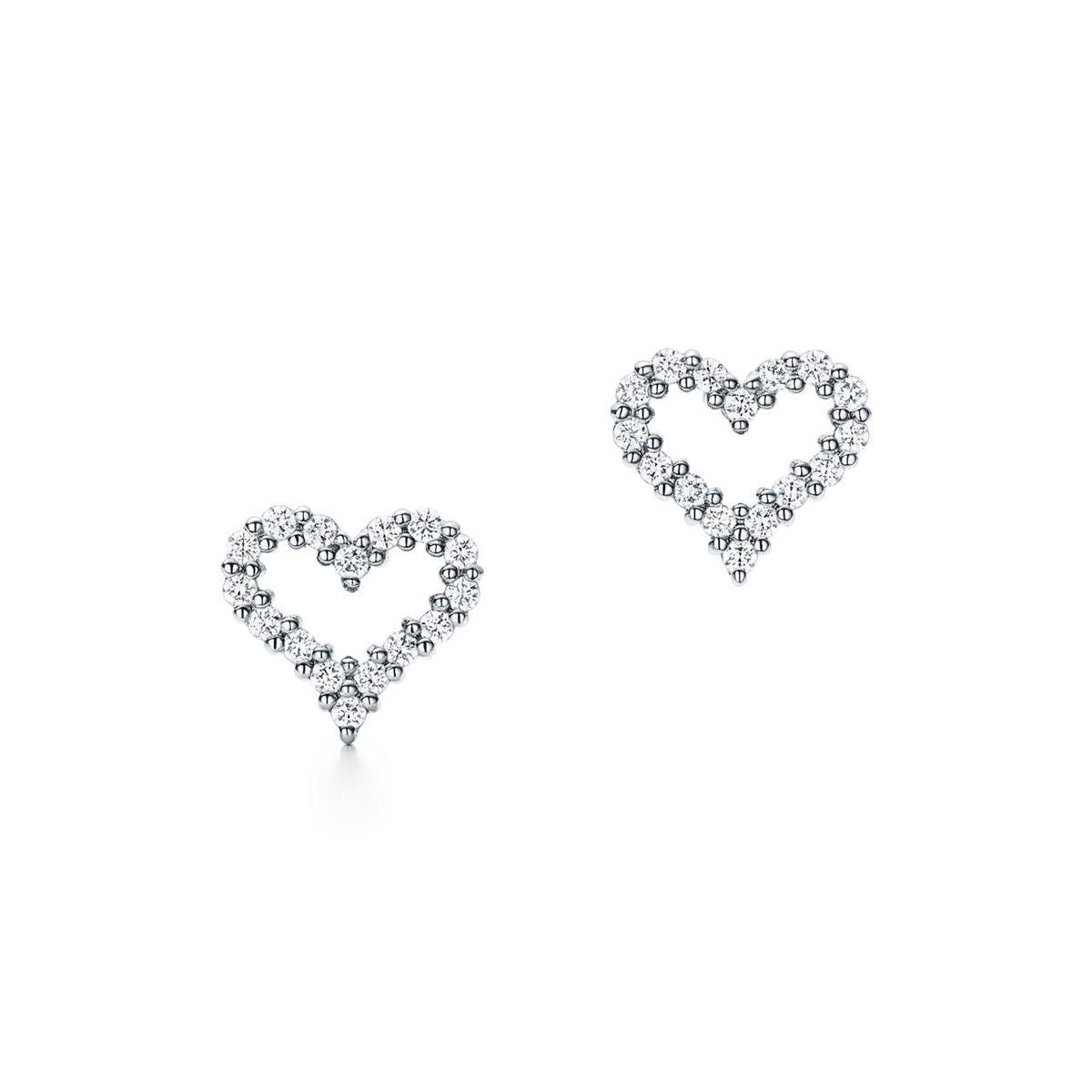 Silver Diamond Heart