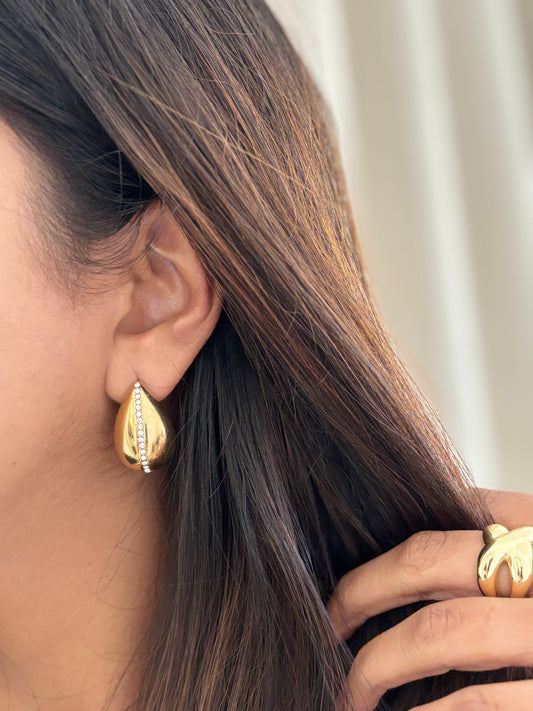 Droplet Diamond Stud
