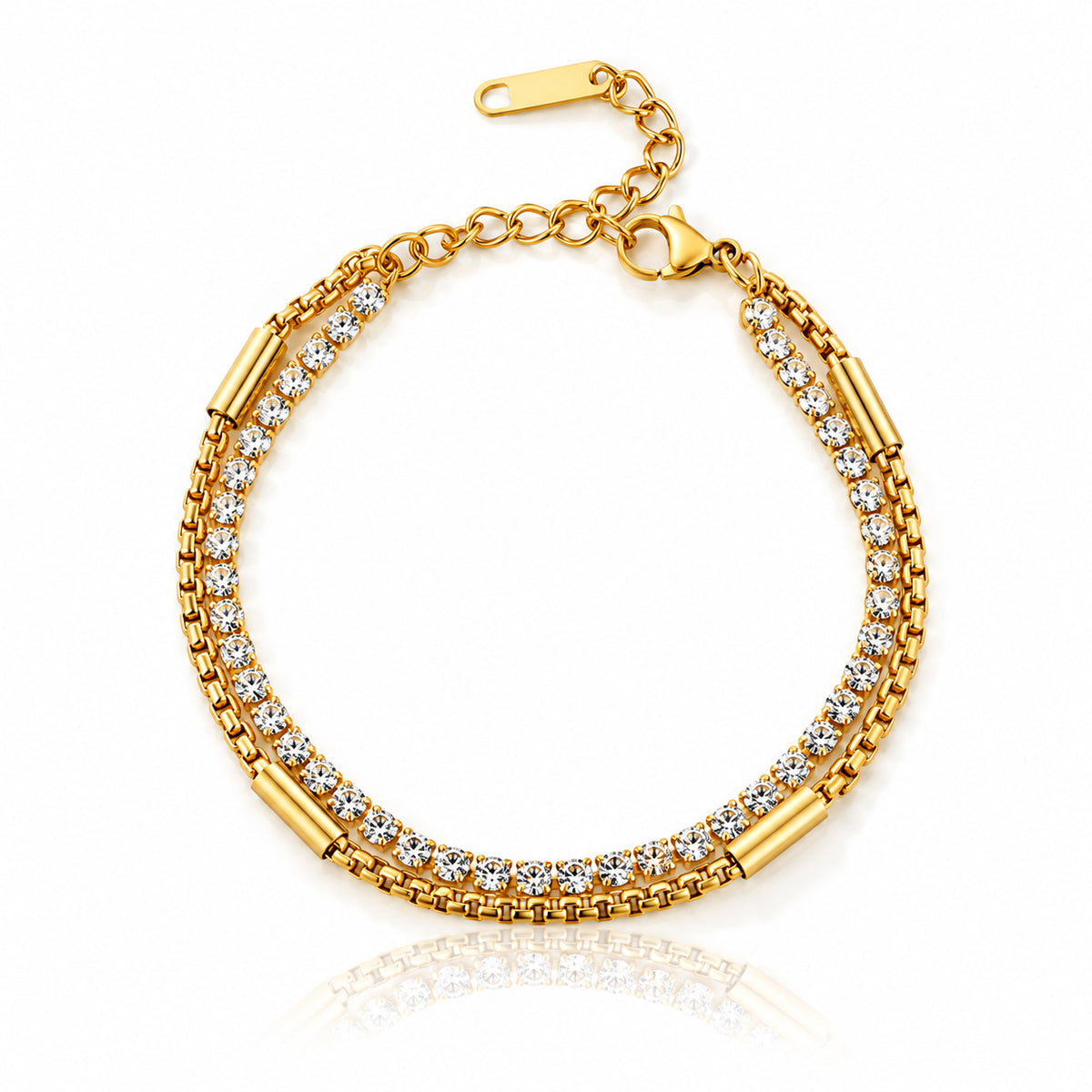 Layered Tennis Bracelet