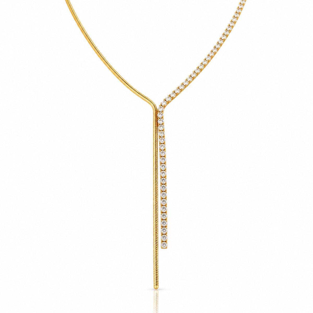 Diamond Tie Necklace