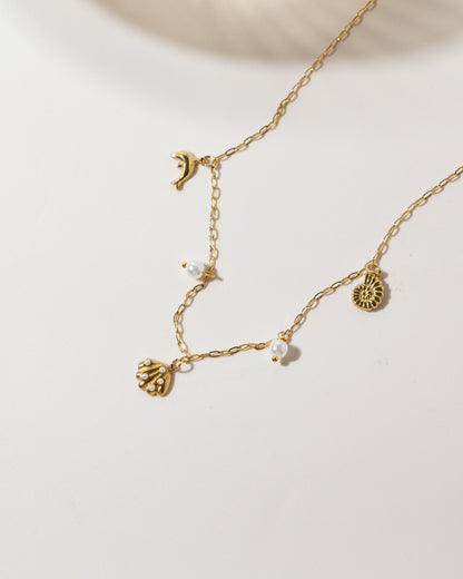 Pearlie Charm Necklace
