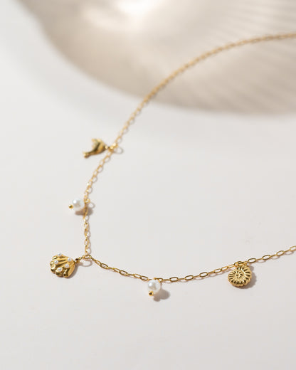 Pearlie Charm Necklace