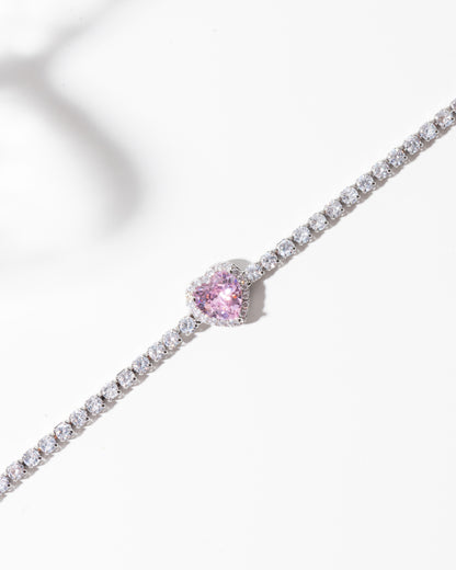 Cherry Blossom Heart Bracelet