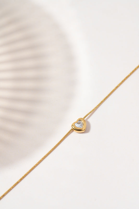 Diamond Heart Bracelet