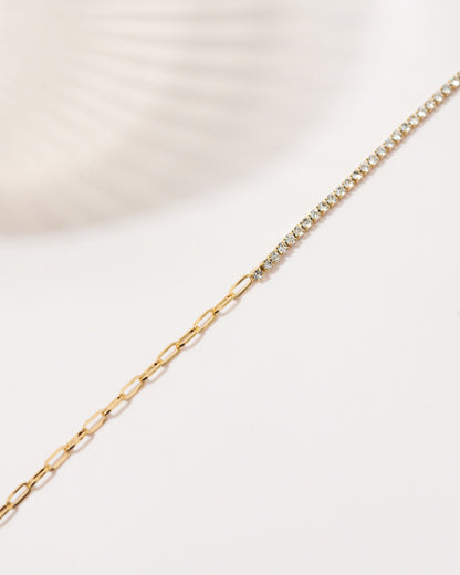 Paper Clip Tennis Bracelet