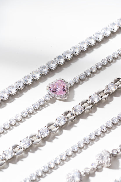 Cherry Blossom Heart Bracelet