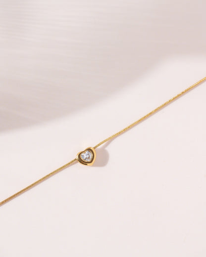 Diamond Heart Bracelet
