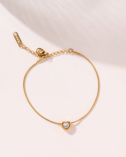 Diamond Heart Bracelet
