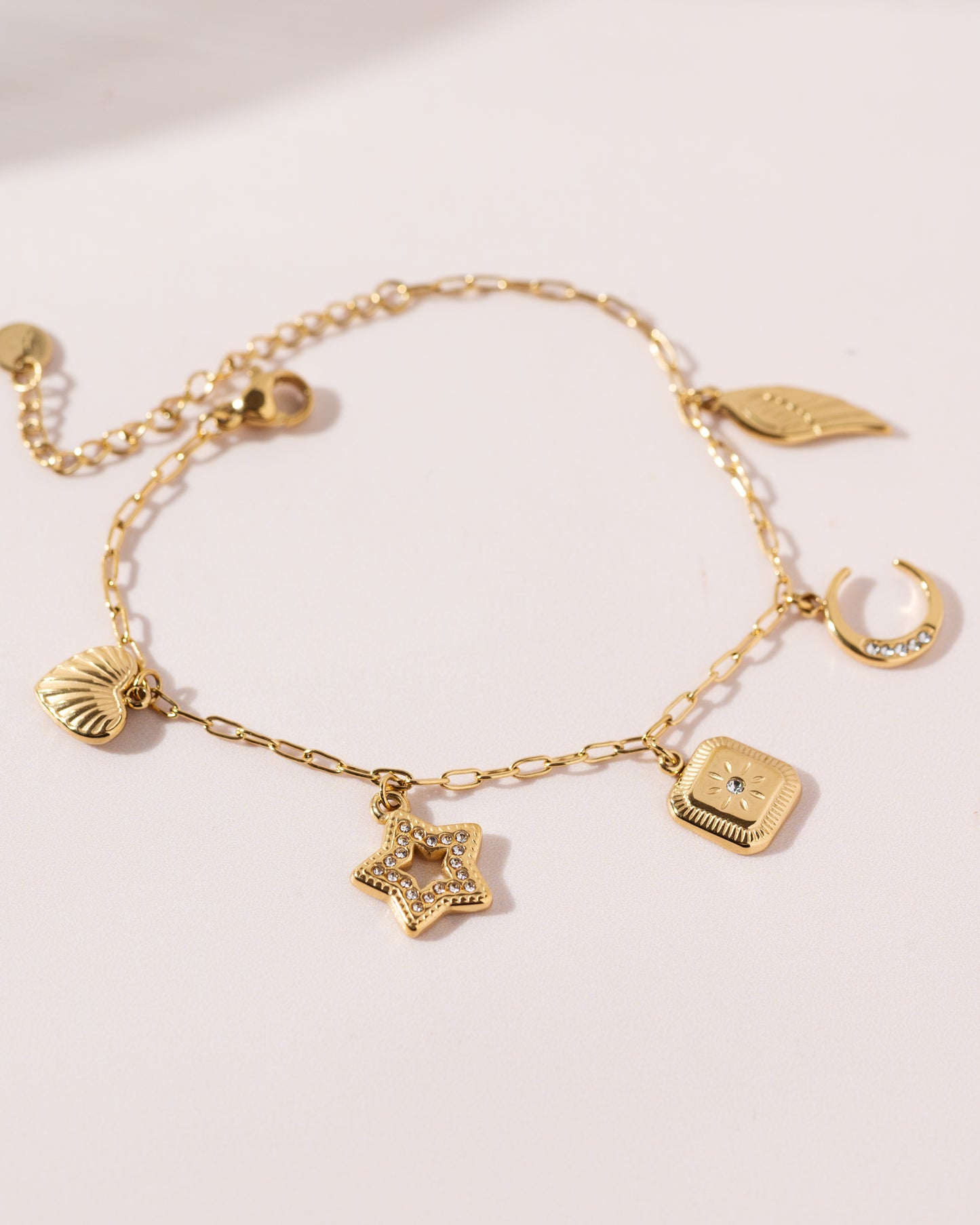 Olive charm bracelet