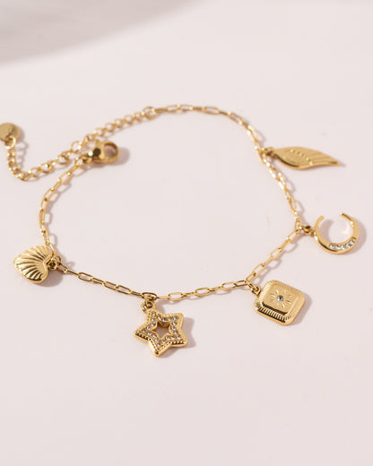 Olive charm bracelet