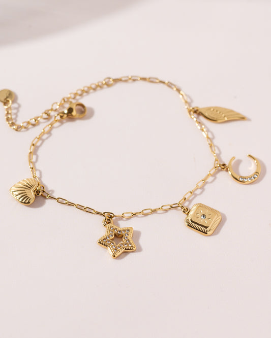 Olive charm bracelet